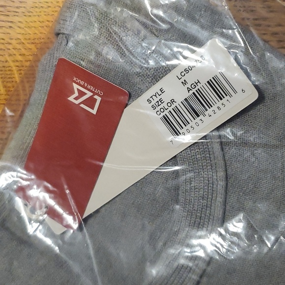 Cutter & Buck Boadview Scoopneck Sweater - Athletic Grey Heather - Picture 8 of 8